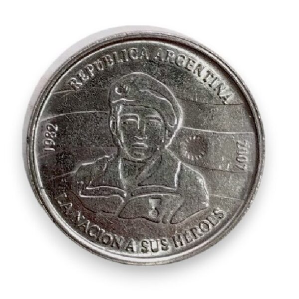 ARGENTINA 2 PESOS 2007 Malvinas Islands War, 25th Anniversary