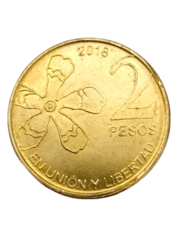 ARGENTINA 2 PESOS AÑO 2018 PALO BORRACHO