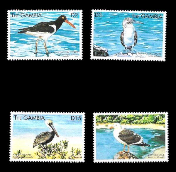 #27002 GAMBIA 1999 FAUNA AVES  PAJAROS YV 2826-9 MNH - Imagen 2