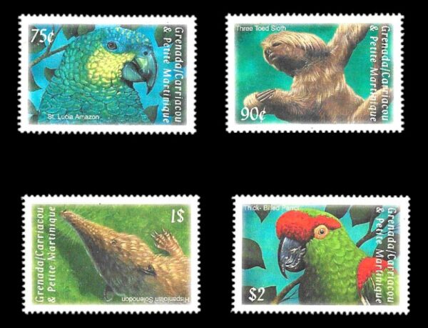 #27008 GRANADA GRANADINAS 2000 FAUNA AVES MONOS YV 2723-6 - Imagen 2