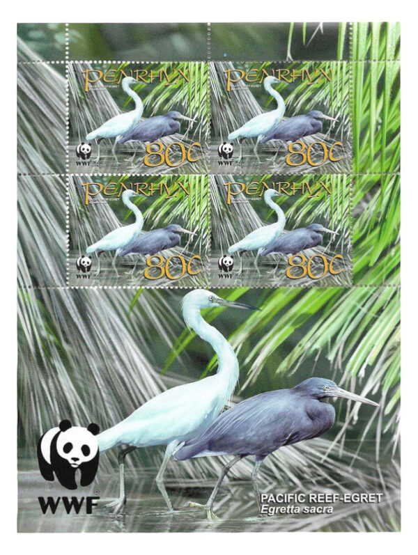 #27017 ISLAS PENRHYN 2008 WWF FAUNA AVES 4 MINIHOJA YV 454-7 - Imagen 2
