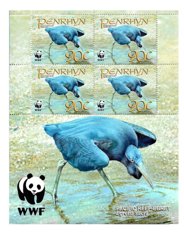 #27017 ISLAS PENRHYN 2008 WWF FAUNA AVES 4 MINIHOJA YV 454-7 - Imagen 3